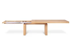 Ausziehtisch Double Eiche massiv 200-300 cm