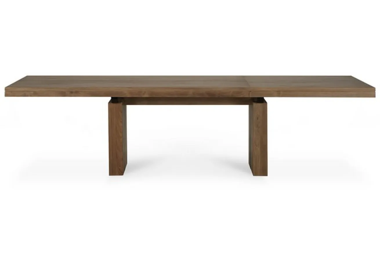 Ausziehtisch Double Teak massiv B 200 cm