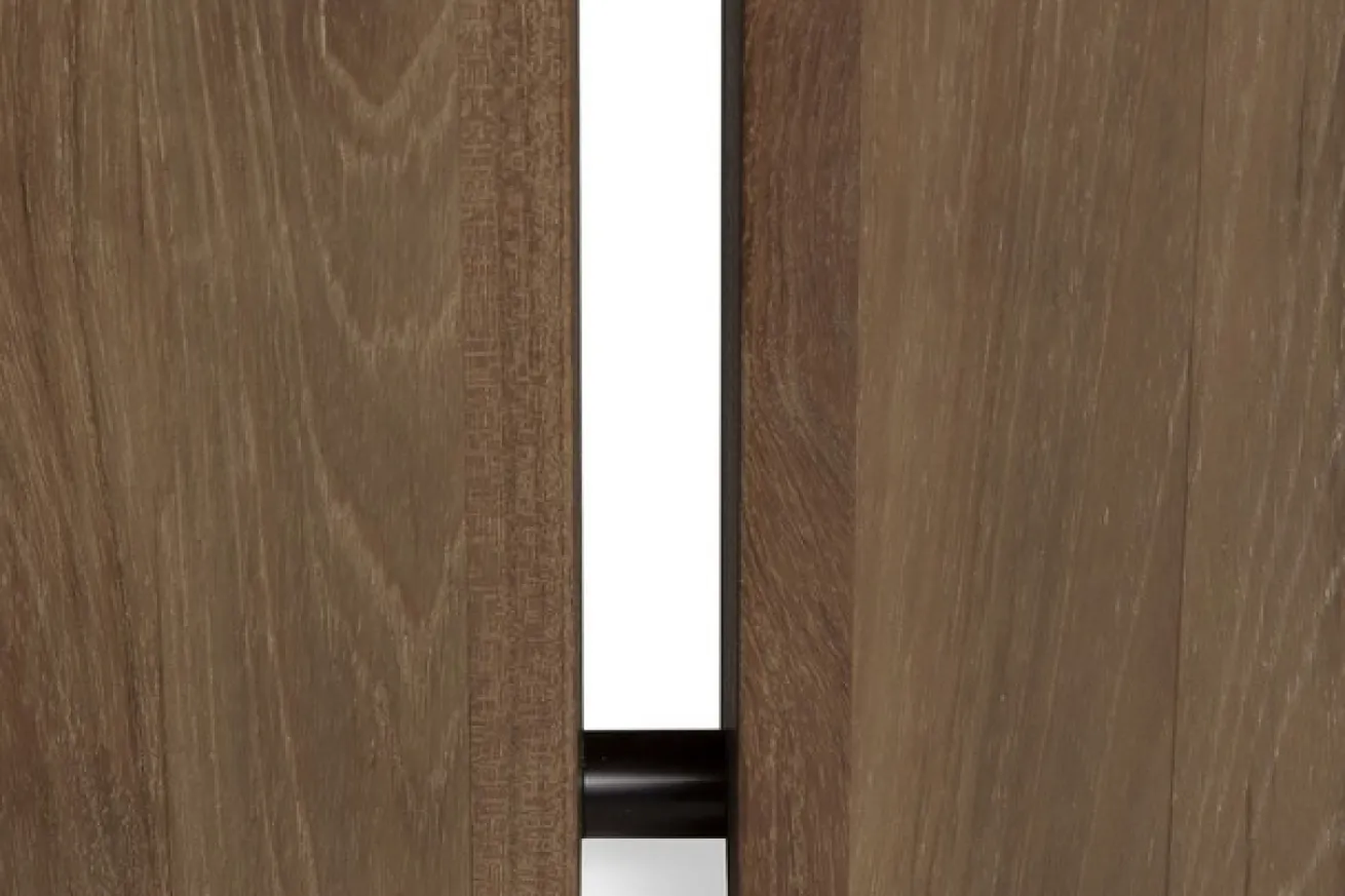 Ausziehtisch Double Teak massiv B 200 cm