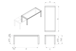Ausziehtisch Duo Eiche hell massiv ab 160 cm konfigurierbar