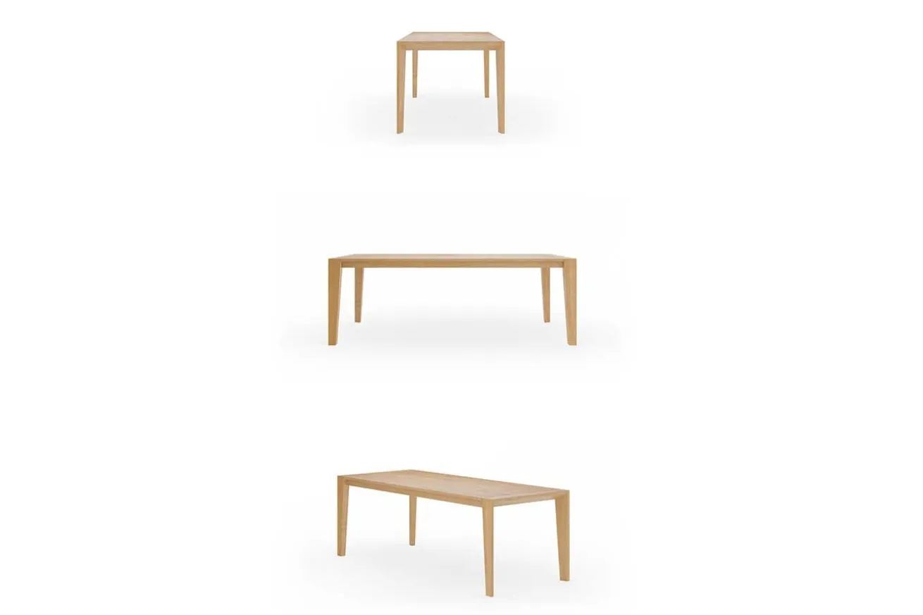 Ausziehtisch Duo Vario Eiche hell ab 160 cm konfigurierbar