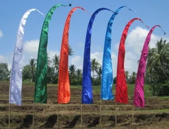 Bali Fahne Sanur 6 Meter weiss