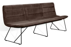 Bank Arva Light 3,5-Sitzer Stoff braun