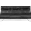 Bank D-light 3-Sitzer Leder schwarz