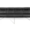 Bank D-light 4-Sitzer Leder schwarz