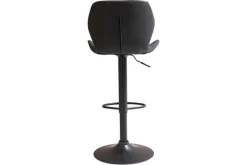 Barhocker Jennifer Kunstleder schwarz