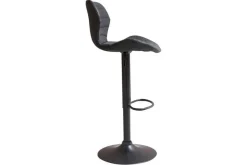 Barhocker Jennifer Kunstleder schwarz