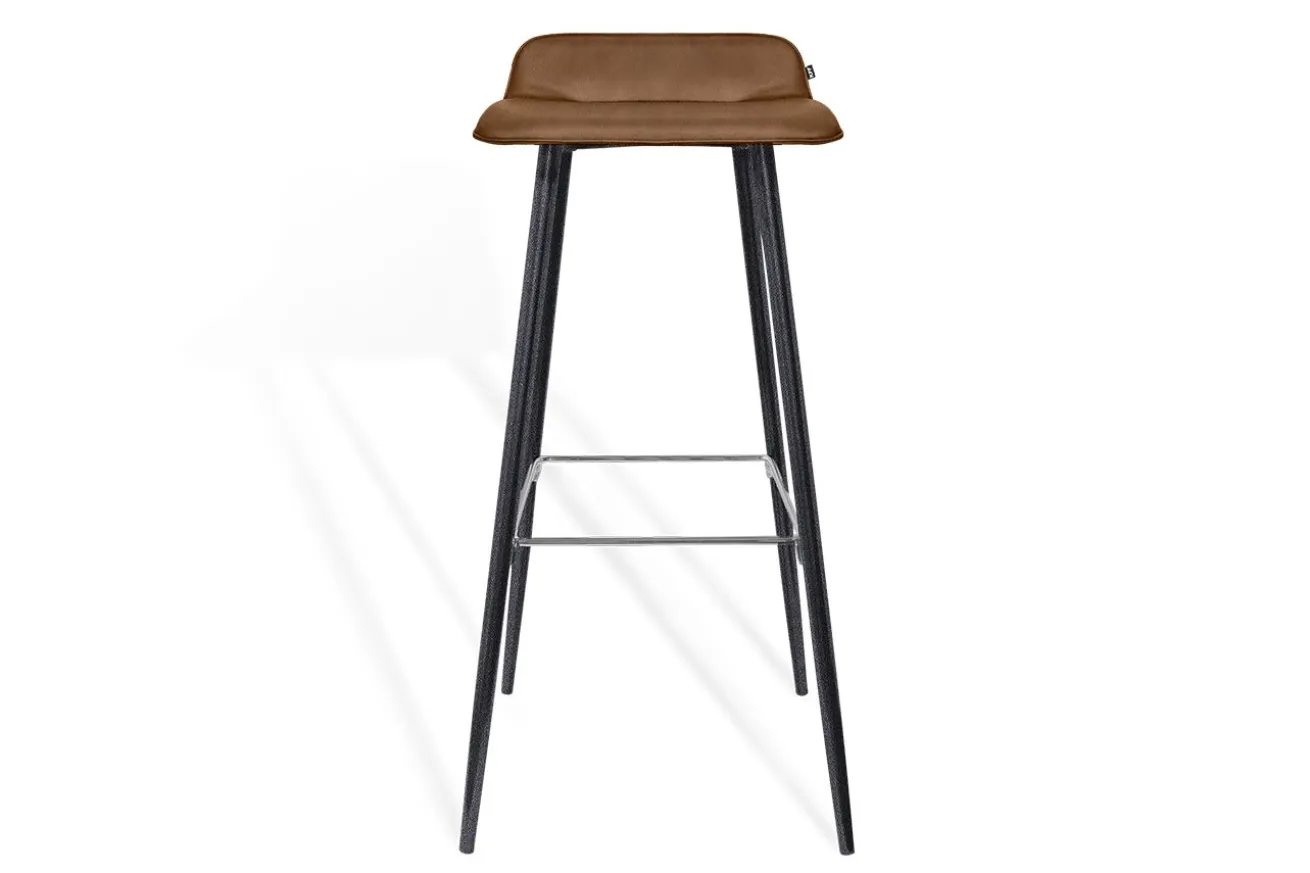 Barhocker Maverick Leder braun H 93 cm