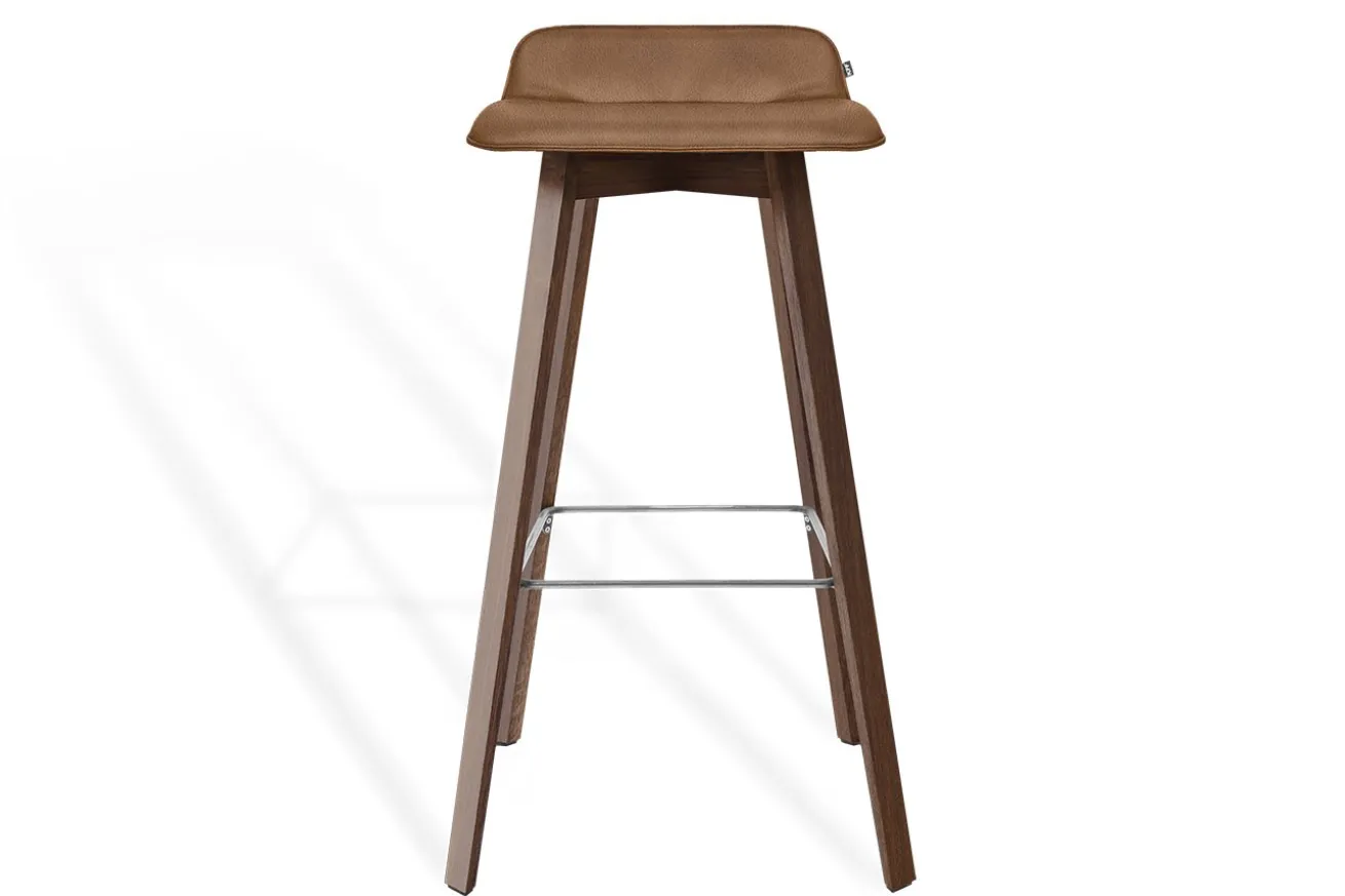 Barhocker Maverick Leder braun H 93 cm