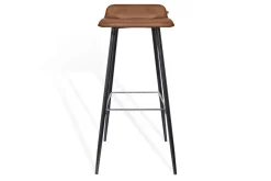 Barhocker Maverick Leder braun H 93 cm
