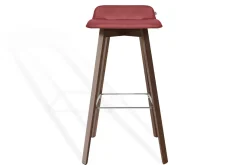 Barhocker Maverick Leder rot H 93 cm