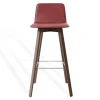 Barhocker Maverick Leder rot H 106 cm