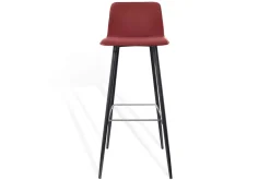 Barhocker Maverick Leder rot H 106 cm