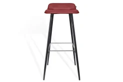Barhocker Maverick Leder rot H 93 cm