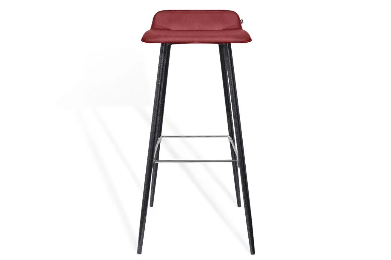 Barhocker Maverick Leder rot H 93 cm