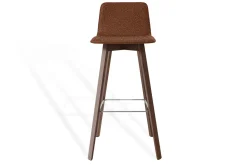 Barhocker Maverick Stoff braun H 106 cm