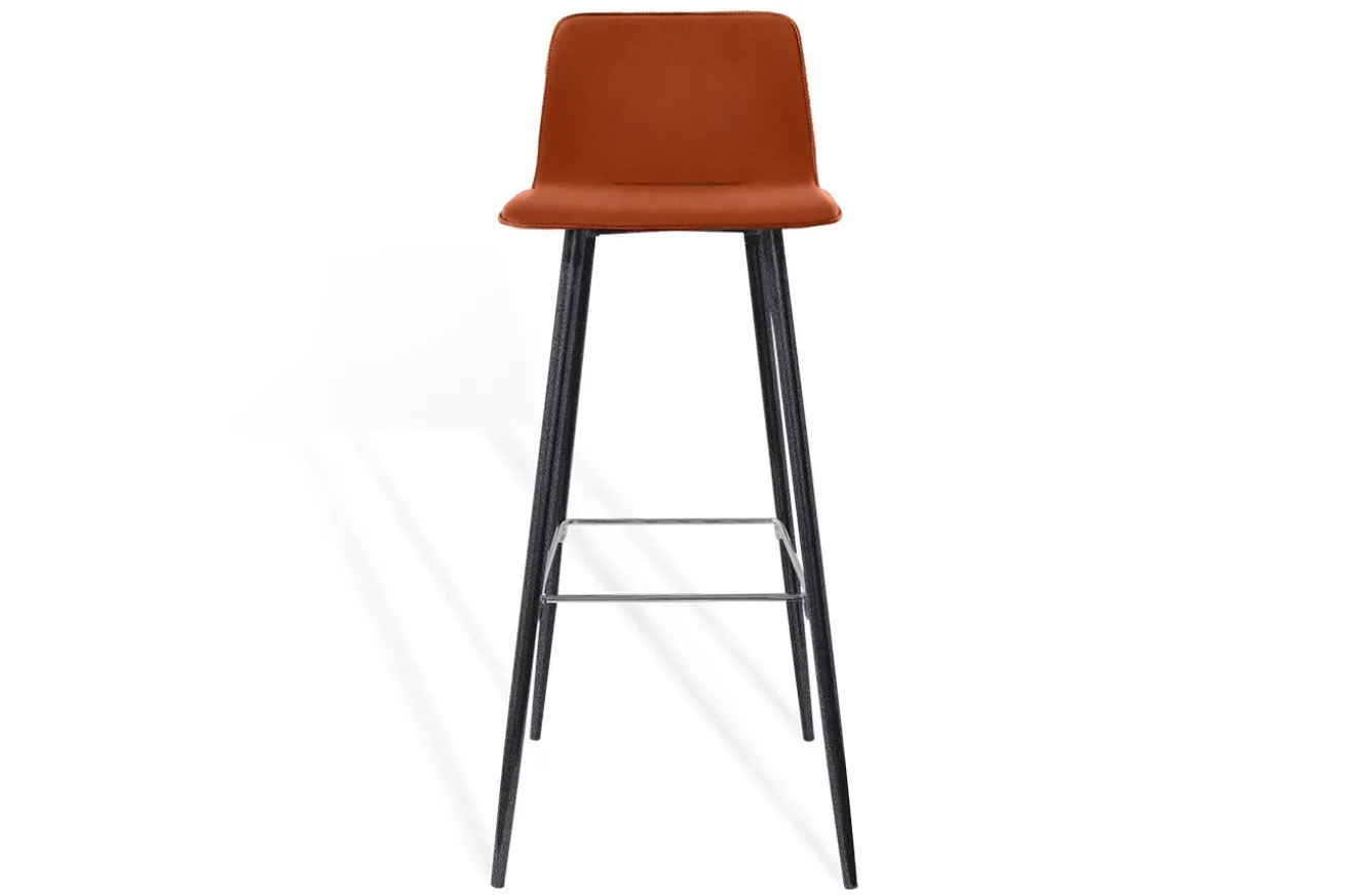 Barhocker Maverick Stoff orange H 106 cm