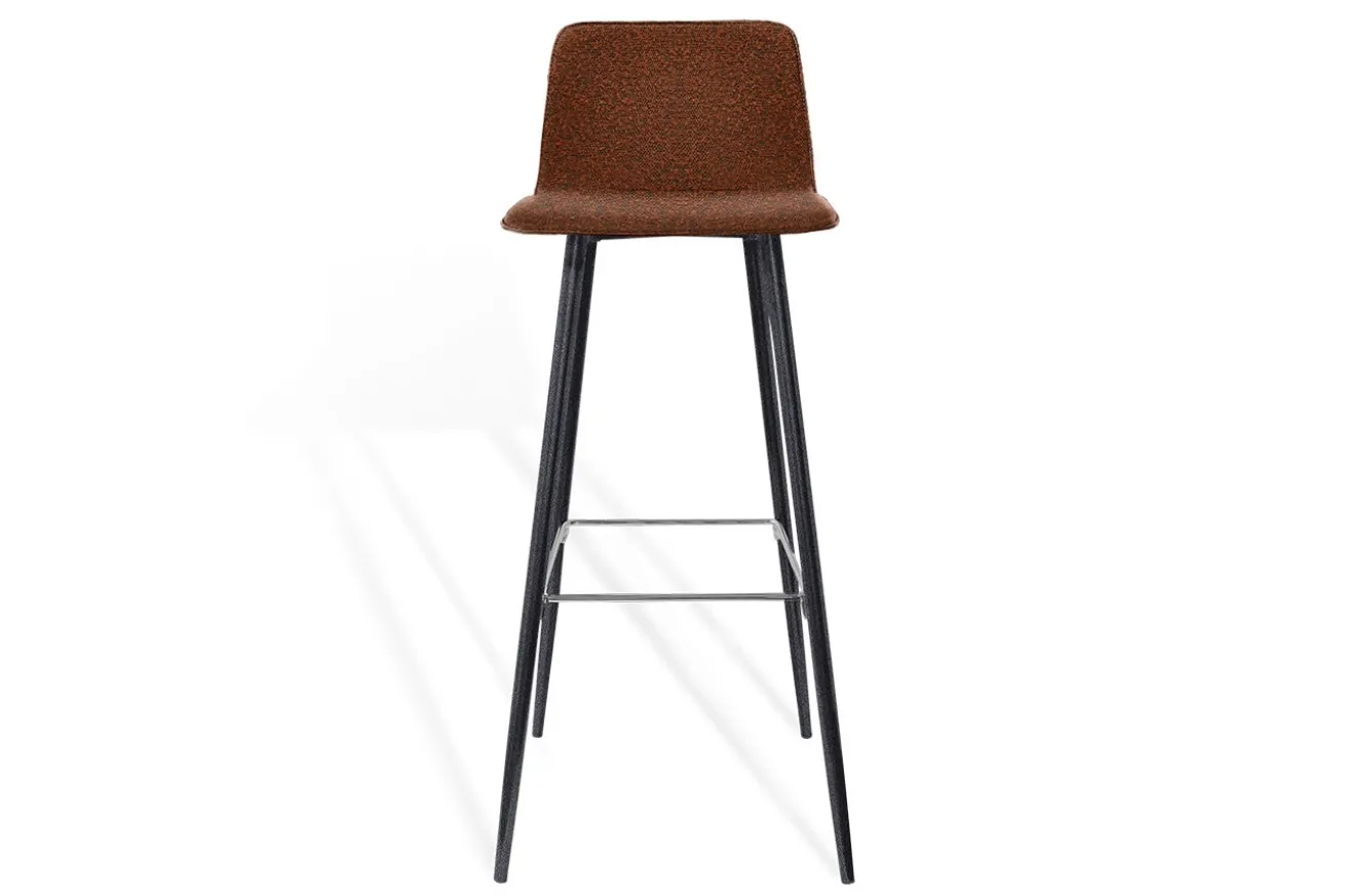 Barhocker Maverick Stoff braun H 106 cm