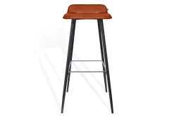 Barhocker Maverick Stoff orange H 93 cm