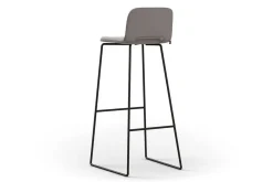 Barhocker Stoff grau sh 84 cm
