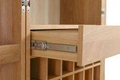 Barschrank Vienna mit Rattangeflecht H 162 cm