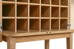 Barschrank Vienna mit Rattangeflecht H 162 cm