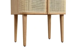 Barschrank Vienna mit Rattangeflecht H 162 cm