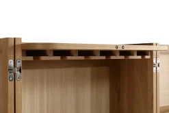 Barschrank Vienna mit Rattangeflecht H 162 cm