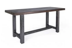 Bartisch astige Eiche Massivholz gerade Kante 230*85*108 cm