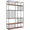 Bücherregal Barra Teak-Metall B 140 cm