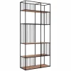 Bücherregal Barra Teak-Metall B 95 cm
