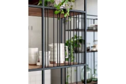 Bücherregal Barra Teak-Metall B 95 cm