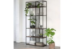 Bücherregal Barra Teak-Metall B 95 cm