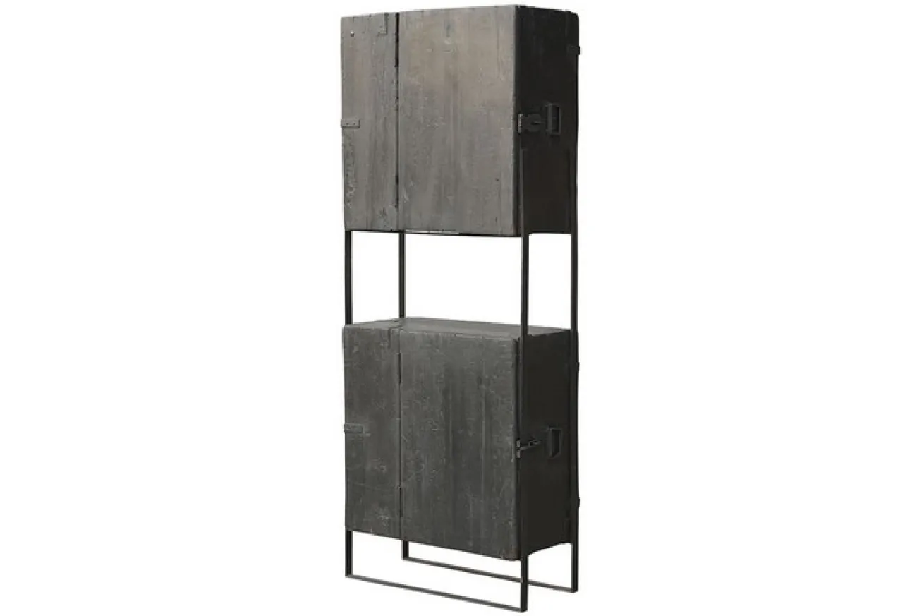 Bücherregal Vintage grau