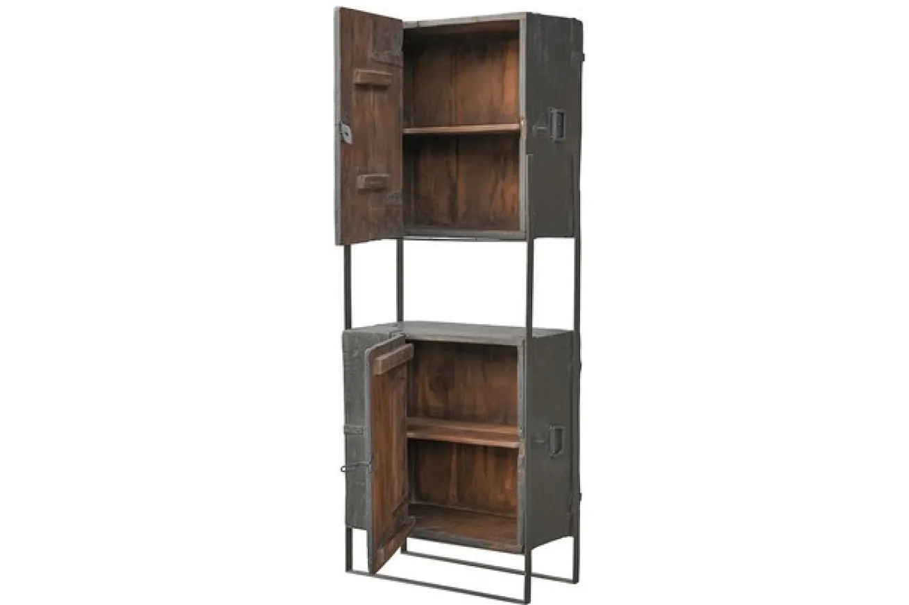 Bücherregal Vintage grau