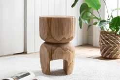 Beisteller Amber recycletes Teakholz natur