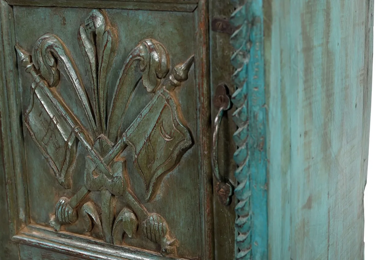 Beistellschrank Vintage blau