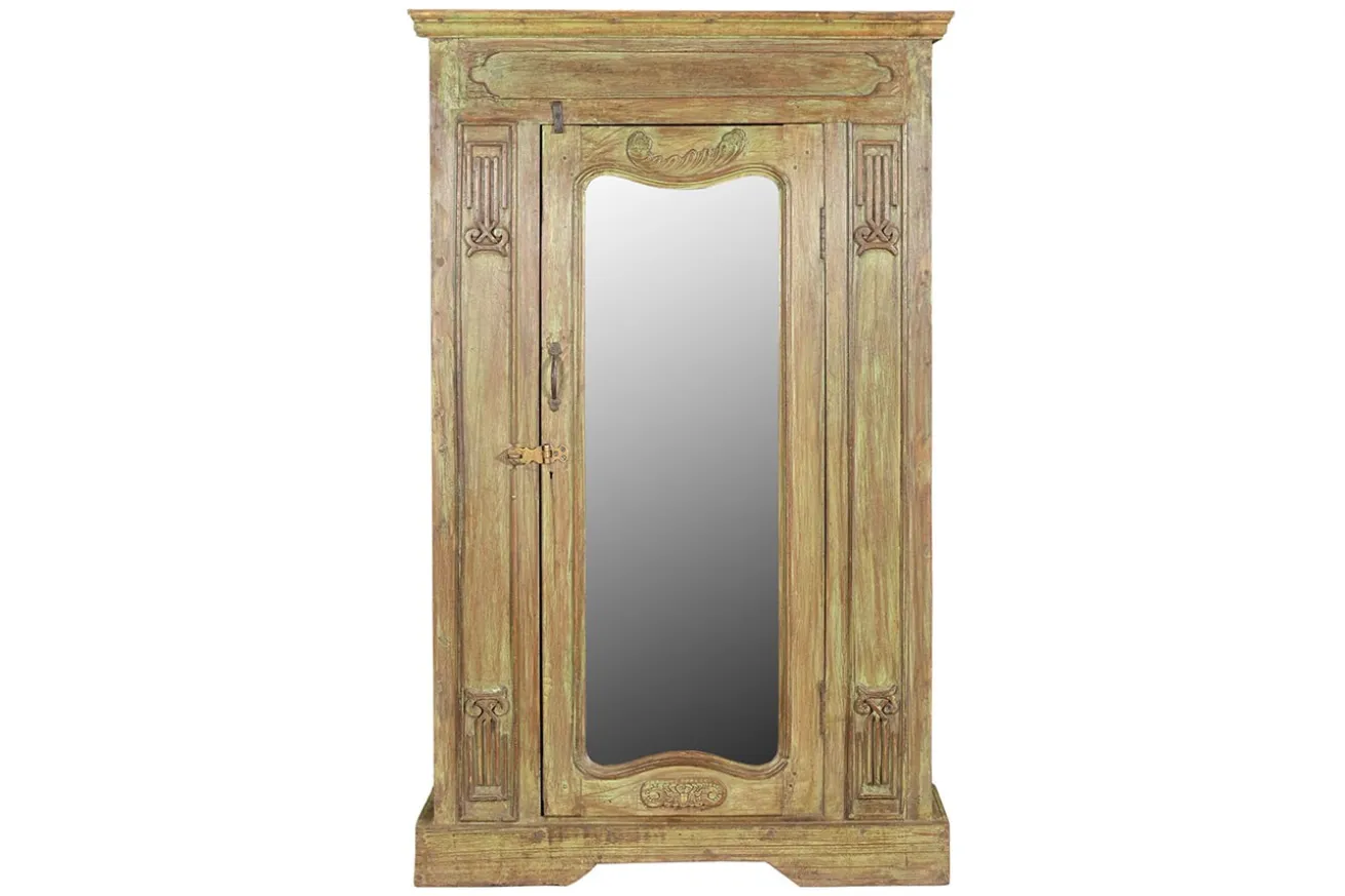 Beistellschrank Vintage gelb