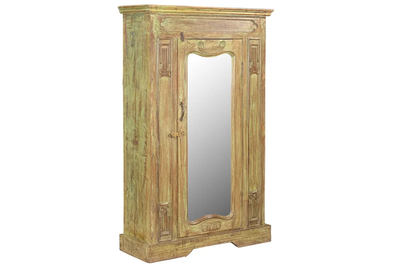 Beistellschrank Vintage gelb