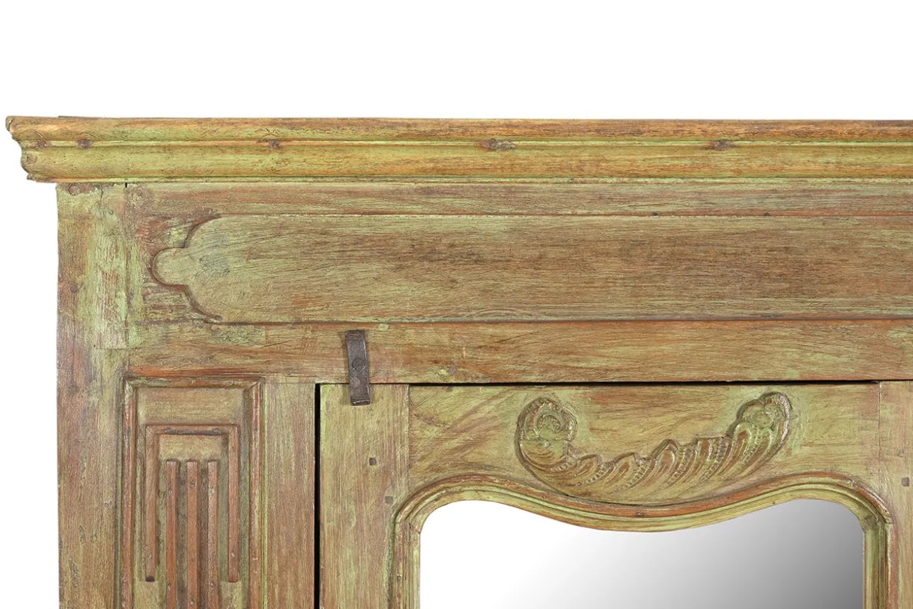 Beistellschrank Vintage gelb