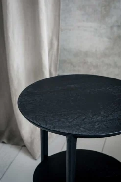Beistelltisch Bok Eiche schwarz