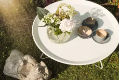 Beistelltisch Eyelet weiss D 60 cm