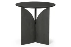 Beistelltisch Fin Teak schwarz