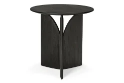 Beistelltisch Fin Teak schwarz