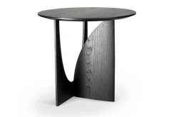 Beistelltisch Geometric Eiche schwarz