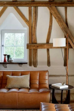 Beistelltisch Geometric Eiche schwarz