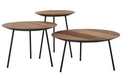 Beistelltisch Highlight Teak natur rund D 40 cm