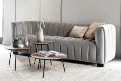 Beistelltisch Highlight Teak natur rund D 40 cm