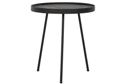Beistelltisch Highlight Teak schwarz D 40 cm