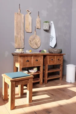 Beistelltisch Loft Teakholz 40x40 cm